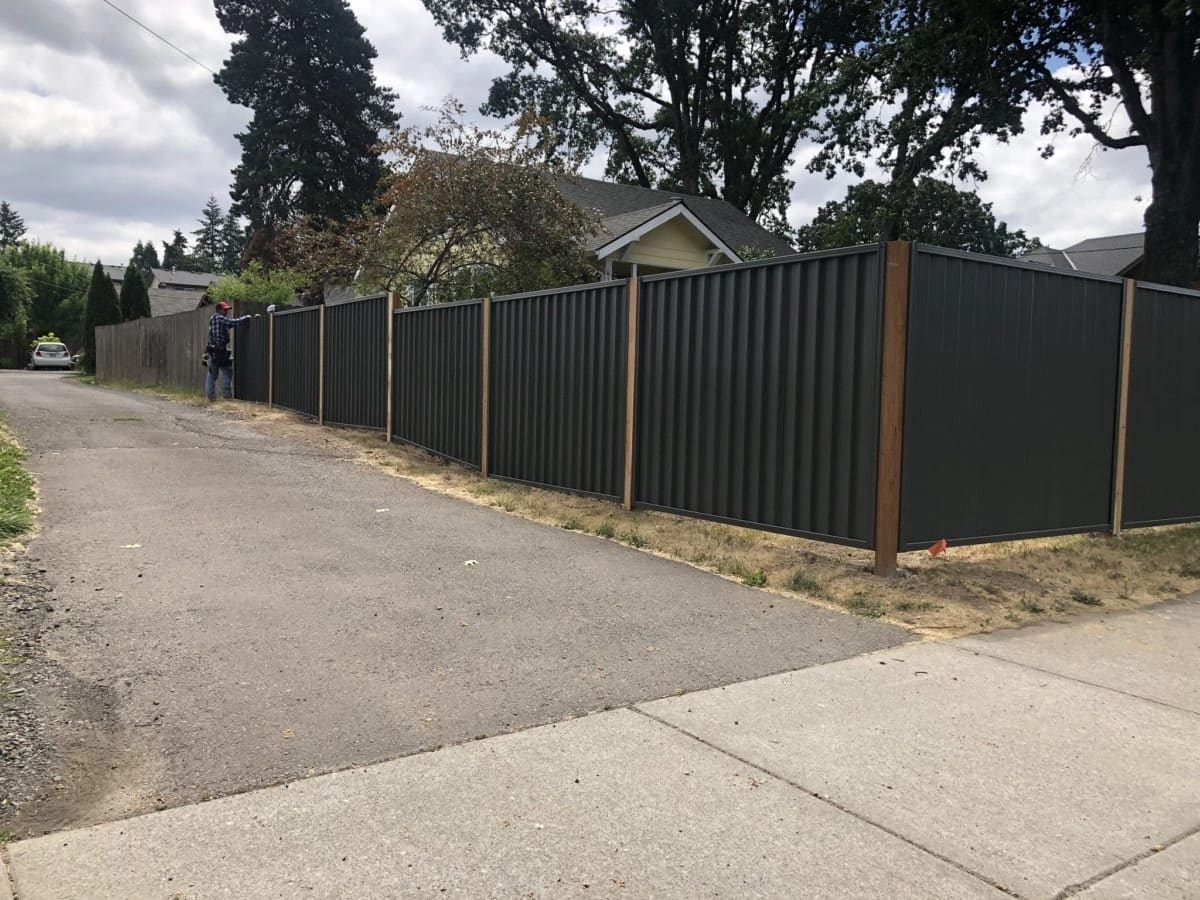 putting up new fence, fencing for privacy